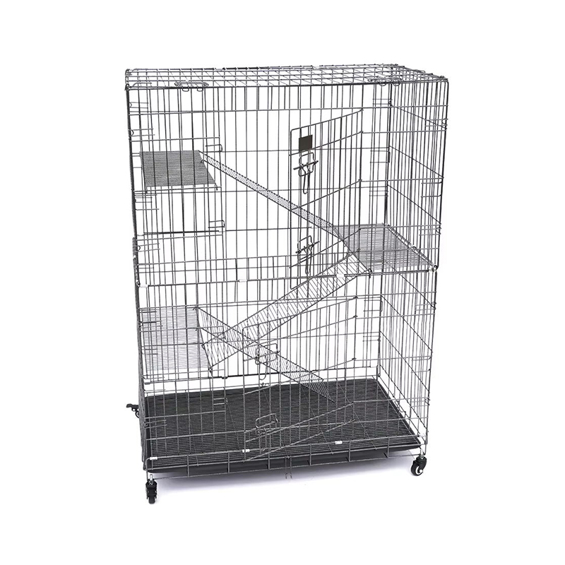 2/3/4-stupňová veľká vnútorná drôtová kovová klietka s kolesami 2/3/4-stupňová veľká vnútorná drôtová kovová klietka s kolesami
