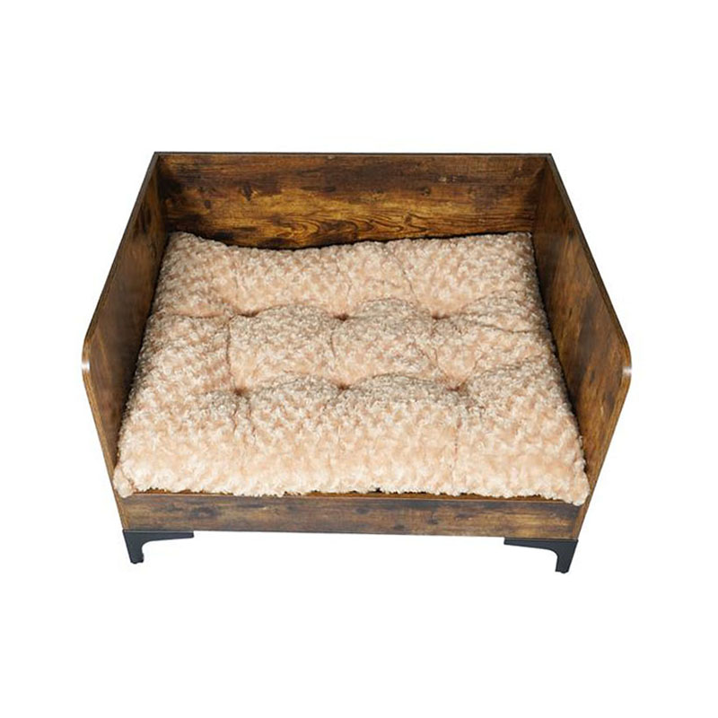 Moderné vnútorné drevené psie posteľ s rámom s rámom Moderné vnútorné drevené psie posteľ s rámom s rámom
