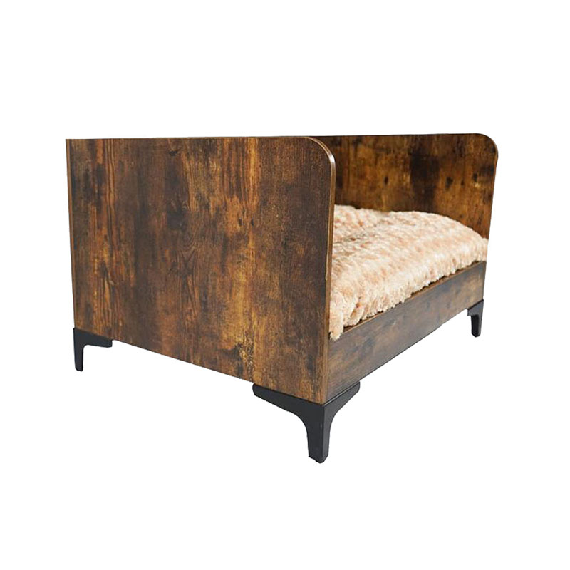 Moderné vnútorné drevené psie posteľ s rámom s rámom Moderné vnútorné drevené psie posteľ s rámom s rámom