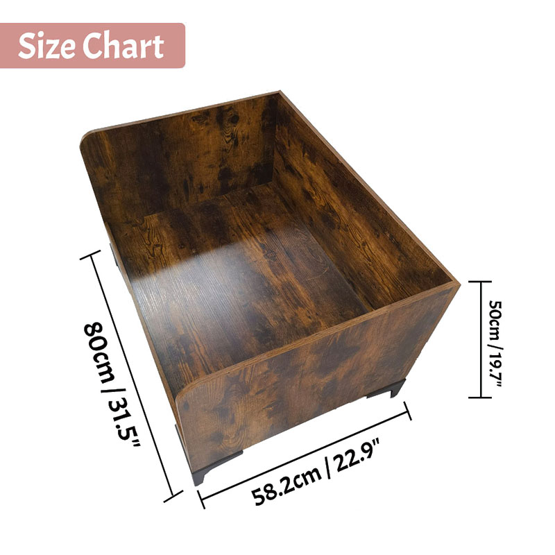 Moderné vnútorné drevené psie posteľ s rámom s rámom Moderné vnútorné drevené psie posteľ s rámom s rámom