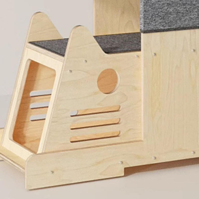 Masívne drevo Villa Viacúrovňová veža Veľká horolezectvo mačiek Masívne drevo Villa Viacúrovňová veža Veľká horolezectvo mačiek