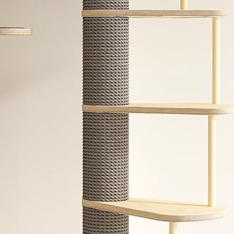 Masívne drevo Villa Viacúrovňová veža Veľká horolezectvo mačiek Masívne drevo Villa Viacúrovňová veža Veľká horolezectvo mačiek