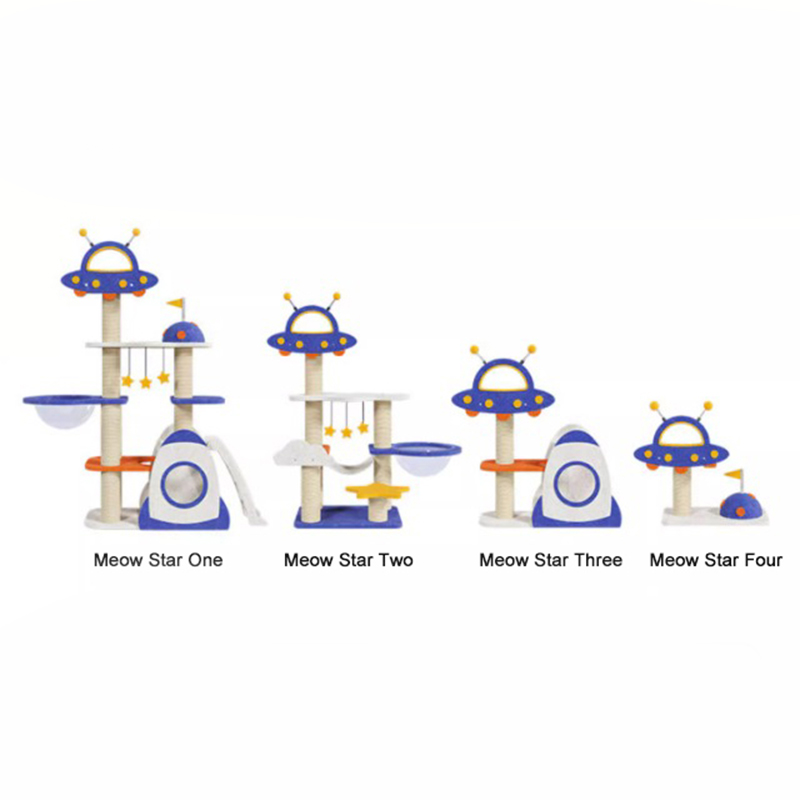 Blue vesmírna kapsula lezenie rámu mačka Tree Tower pre mačiatko hranie hračky Blue vesmírna kapsula lezenie rámu mačka Tree Tower pre mačiatko hranie hračky