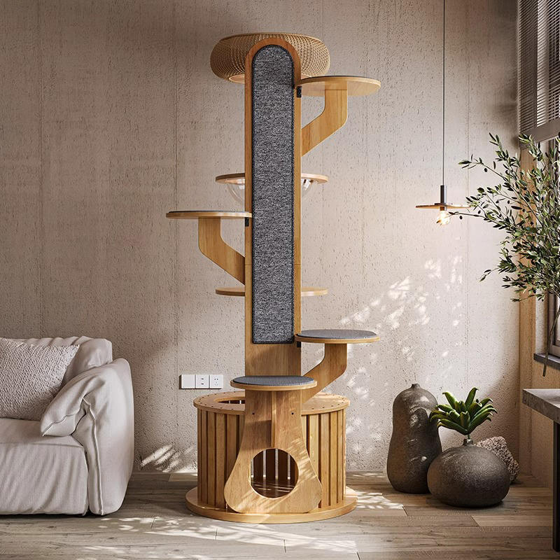 Kaktusový tvar dreva lezenia Rám s masívnou mačkou s vesmírnou kapsulou Kaktusový tvar dreva lezenia Rám s masívnou mačkou s vesmírnou kapsulou