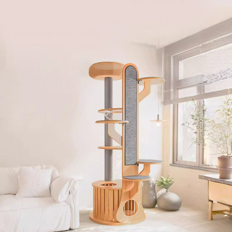 Kaktusový tvar dreva lezenia Rám s masívnou mačkou s vesmírnou kapsulou Kaktusový tvar dreva lezenia Rám s masívnou mačkou s vesmírnou kapsulou