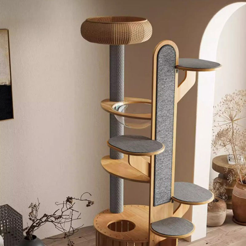 Kaktusový tvar dreva lezenia Rám s masívnou mačkou s vesmírnou kapsulou Kaktusový tvar dreva lezenia Rám s masívnou mačkou s vesmírnou kapsulou