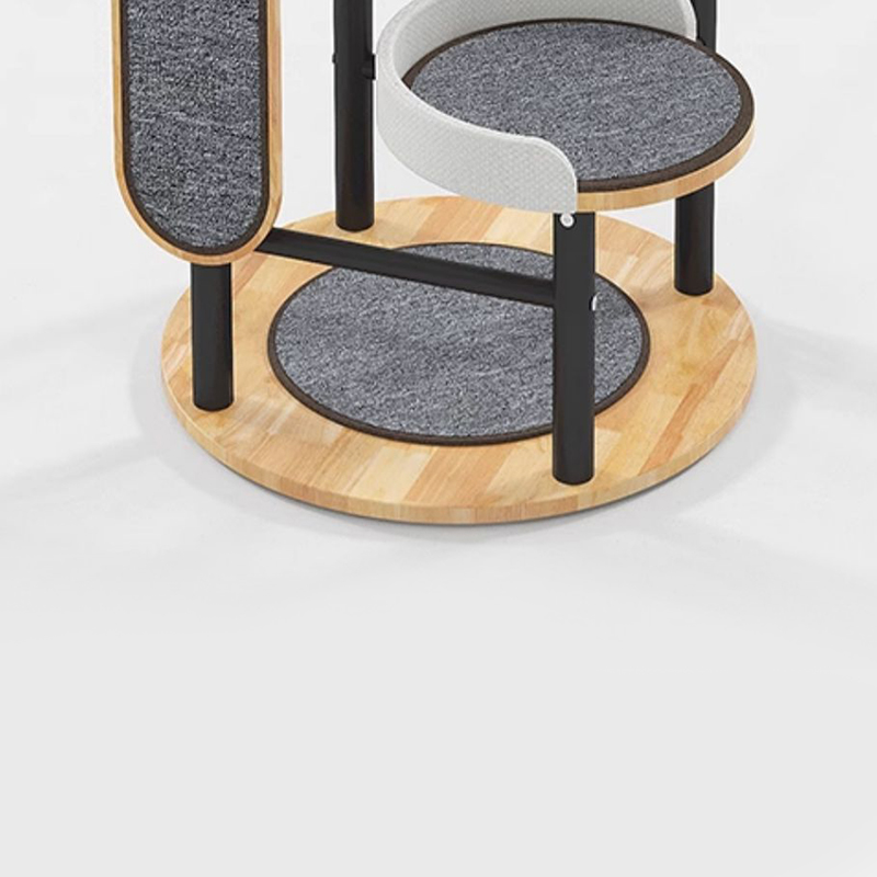 Gumové drevo a oceľová veža Cat Tree Greeting Rám Gumové drevo a oceľová veža Cat Tree Greeting Rám