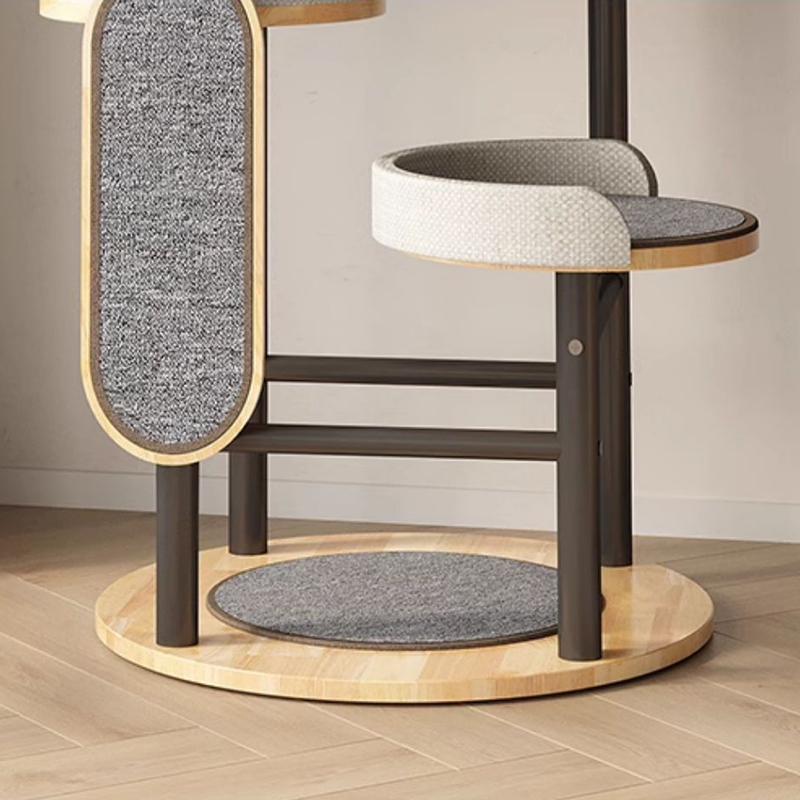 Gumové drevo a oceľová veža Cat Tree Greeting Rám Gumové drevo a oceľová veža Cat Tree Greeting Rám