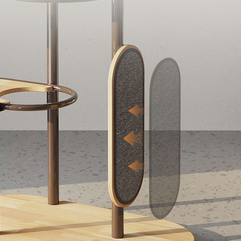 Podlaha až strop vysoký vnútorný gumový drevený mačkový strom veža s spiacim košom Podlaha až strop vysoký vnútorný gumový drevený mačkový strom veža s spiacim košom