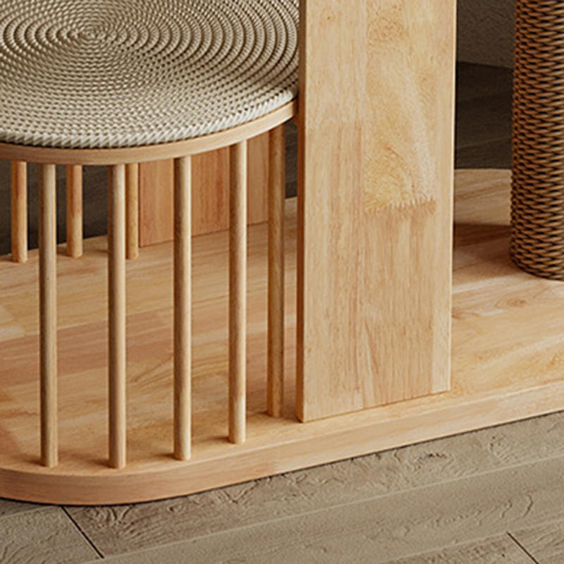 Viacúrovňový drevený vežový byt lezecký rám mačacieho stromu Viacúrovňový drevený vežový byt lezecký rám mačacieho stromu