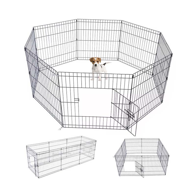 8 panelov kovové domáce zvieratá plot zloží drôt psa 8 panelov kovové domáce zvieratá plot zloží drôt psa