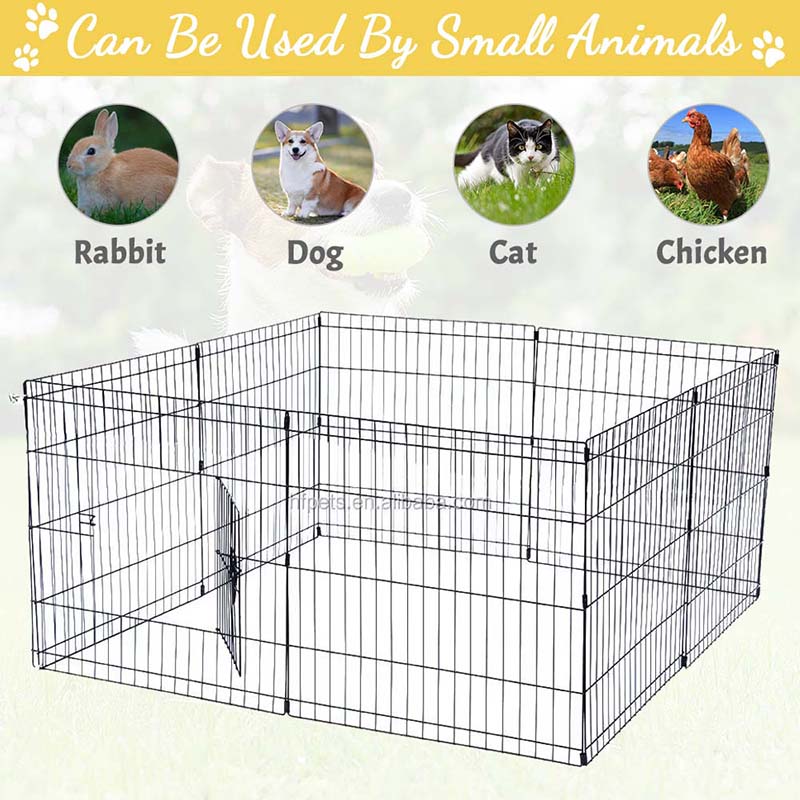 8 panelov kovové domáce zvieratá plot zloží drôt psa 8 panelov kovové domáce zvieratá plot zloží drôt psa