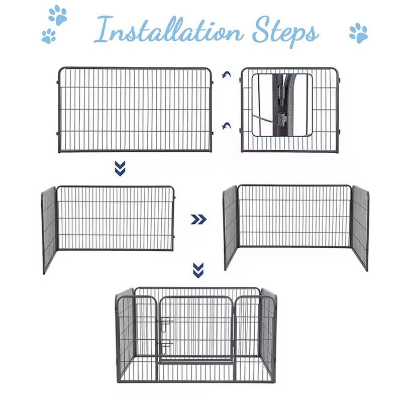 Ťažko skladacie trubičky kovové psie houspen Ťažko skladacie trubičky kovové psie houspen