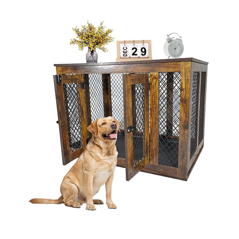 Vnútorný nábytok v štýle dreveného kovu veľké psie klietky Vnútorný nábytok v štýle dreveného kovu veľké psie klietky