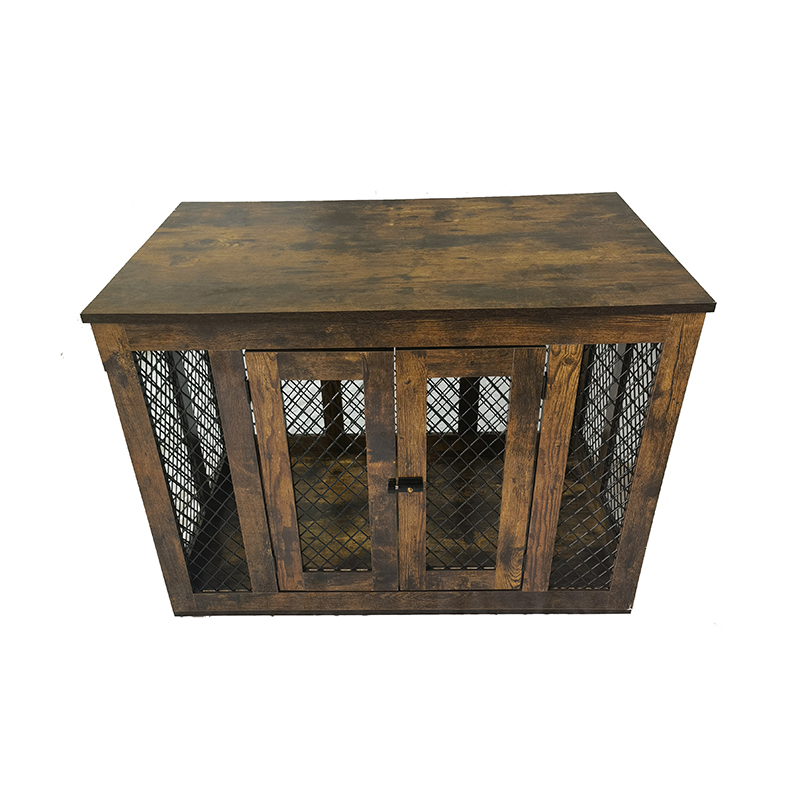 Vnútorný nábytok v štýle dreveného kovu veľké psie klietky Vnútorný nábytok v štýle dreveného kovu veľké psie klietky