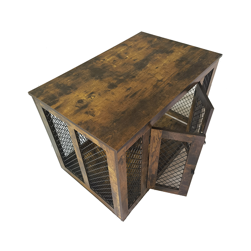 Vnútorný nábytok v štýle dreveného kovu veľké psie klietky Vnútorný nábytok v štýle dreveného kovu veľké psie klietky