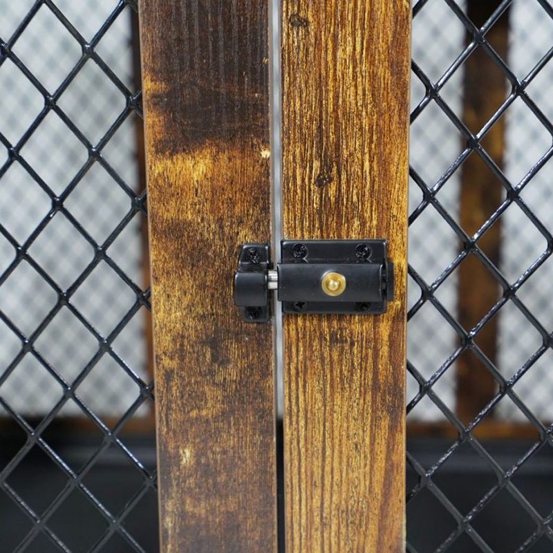 Vnútorný nábytok v štýle dreveného kovu veľké psie klietky Vnútorný nábytok v štýle dreveného kovu veľké psie klietky