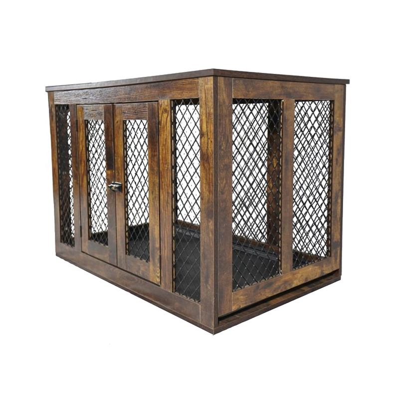 Vnútorný nábytok v štýle dreveného kovu veľké psie klietky Vnútorný nábytok v štýle dreveného kovu veľké psie klietky