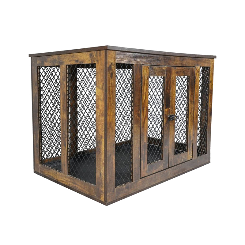 Vnútorný nábytok v štýle dreveného kovu veľké psie klietky Vnútorný nábytok v štýle dreveného kovu veľké psie klietky