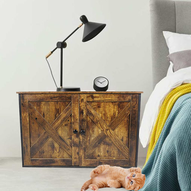 Klietok s vnútorným nábytkom klietky s kabinetom deliaceho podstielky Klietok s vnútorným nábytkom klietky s kabinetom deliaceho podstielky