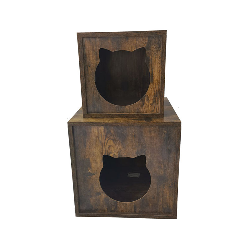 Častice drevo vnútorný nábytok mačky klietky koncový stolík podlievka skrinka