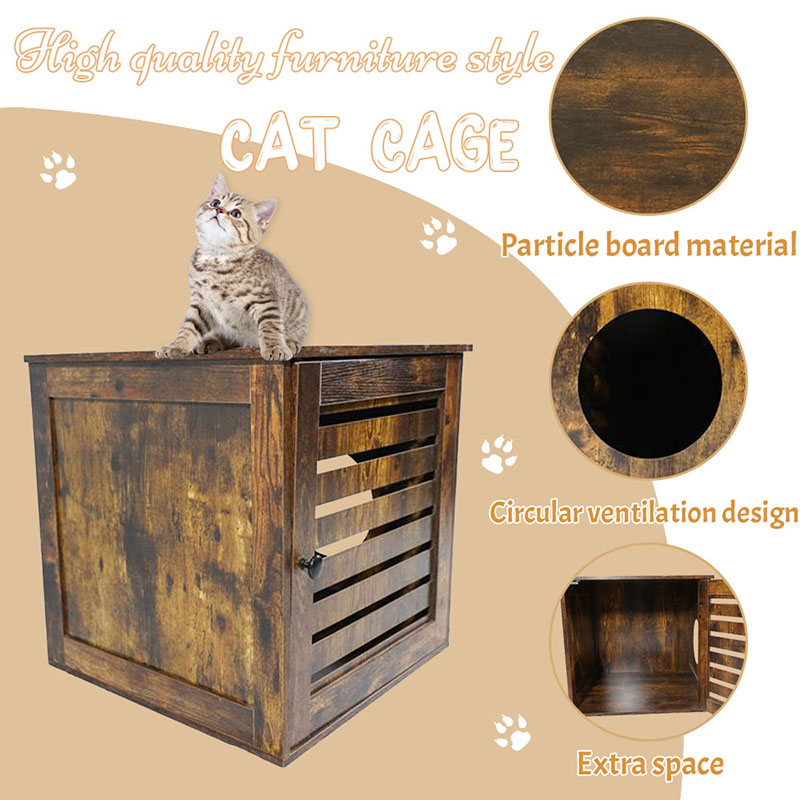 Vnútorný bočný stolík Nábytok Cats Cage Cat Litter Skinet Vnútorný bočný stolík Nábytok Cats Cage Cat Litter Skinet